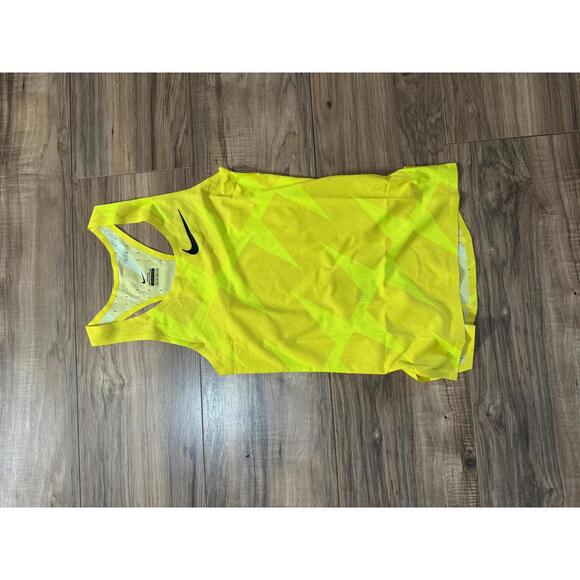 Nike Team 2020 Edition Yellow Singlet *MADE IN USA* RARE COLOR CI0982-XXX - Picture 1 of 6